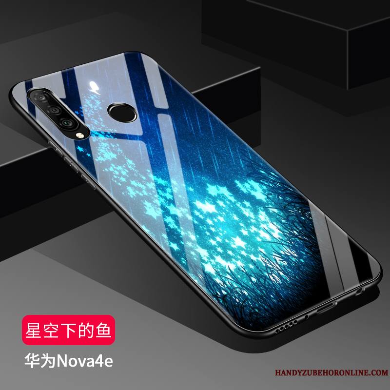 Huawei P30 Lite Étui Verre Protection Fluide Doux Coque Silicone De Téléphone