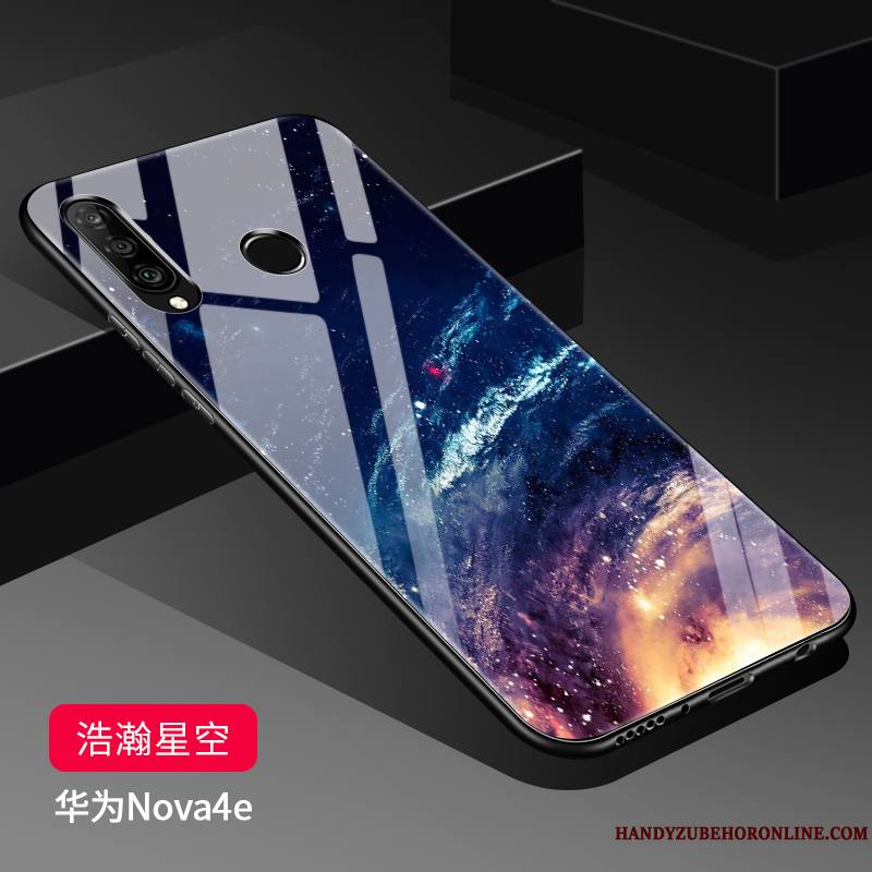 Huawei P30 Lite Étui Verre Protection Fluide Doux Coque Silicone De Téléphone