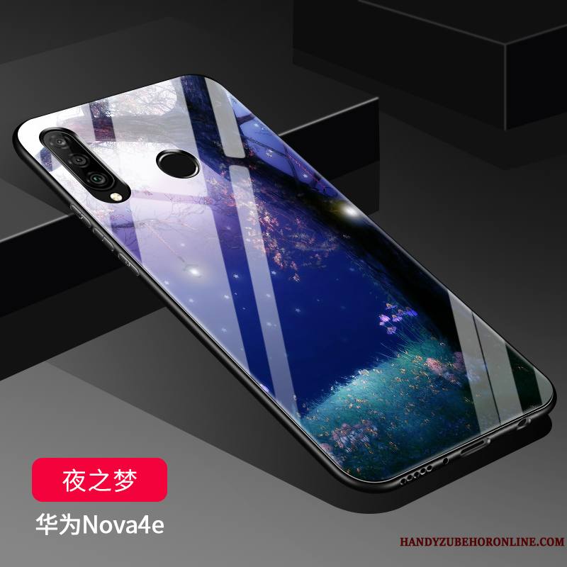 Huawei P30 Lite Étui Verre Protection Fluide Doux Coque Silicone De Téléphone