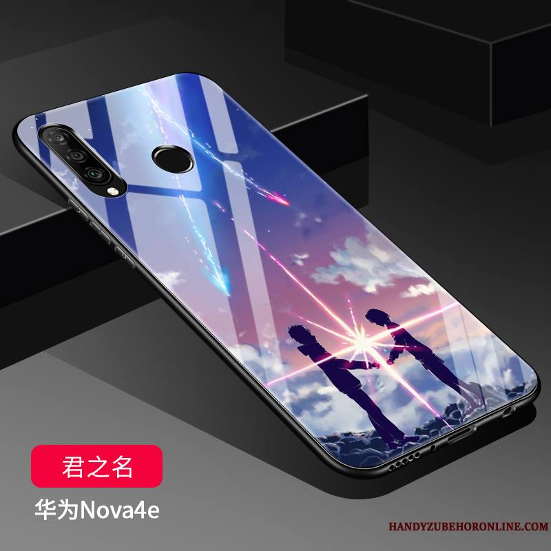 Huawei P30 Lite Étui Verre Protection Fluide Doux Coque Silicone De Téléphone