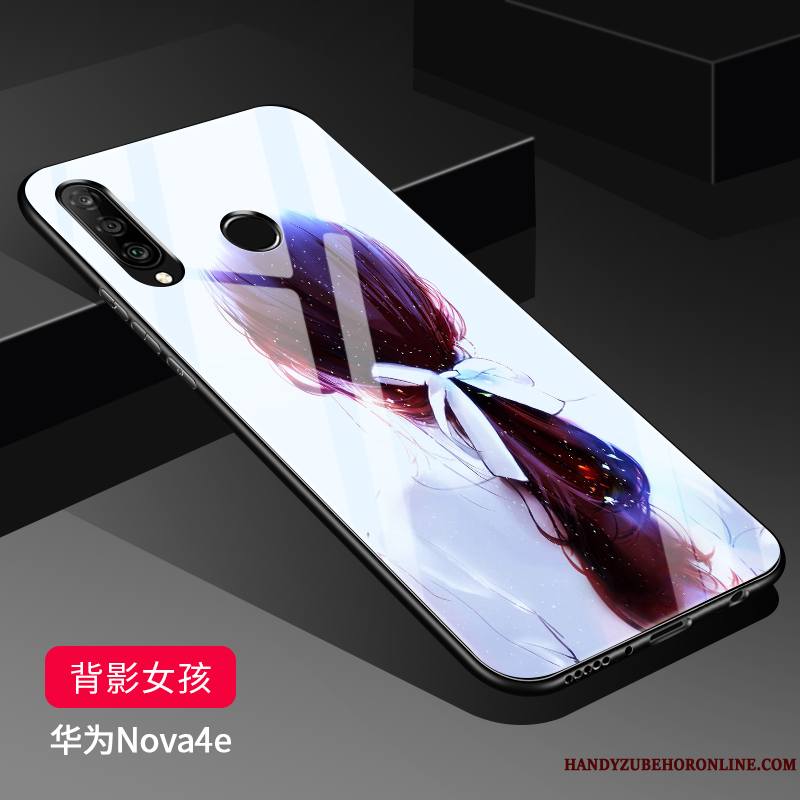 Huawei P30 Lite Étui Verre Protection Fluide Doux Coque Silicone De Téléphone