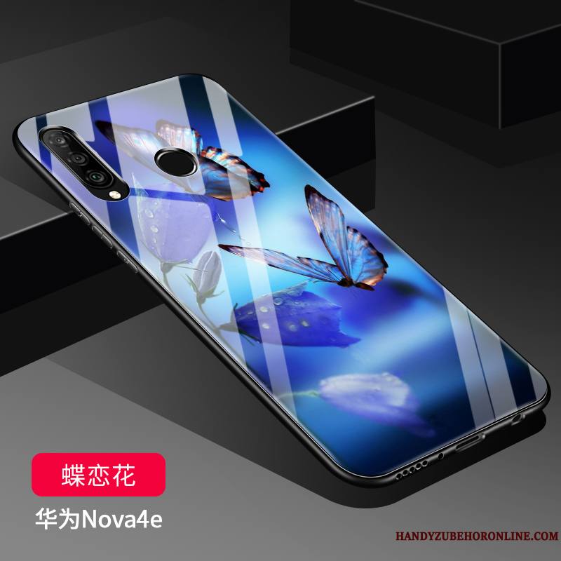 Huawei P30 Lite Étui Verre Protection Fluide Doux Coque Silicone De Téléphone