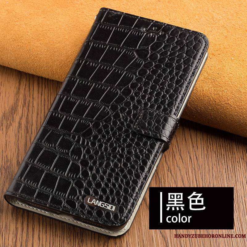 Huawei P30 Luxe Ornements Suspendus Coque Tendance Business Cuir Véritable Tout Compris