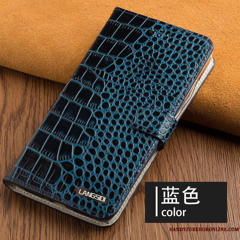 Huawei P30 Luxe Ornements Suspendus Coque Tendance Business Cuir Véritable Tout Compris