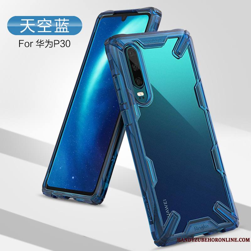 Huawei P30 Marque De Tendance Net Rouge Tout Compris Protection Transparent Coque De Téléphone Personnalité