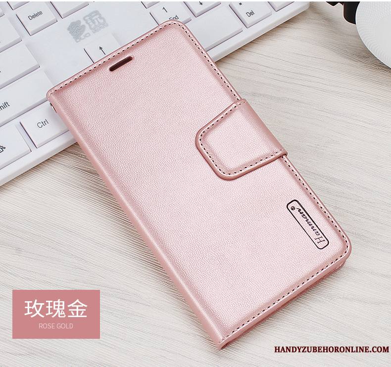 Huawei P30 Modèle Fleurie Tout Compris Carte Étui En Cuir Or Coque Housse