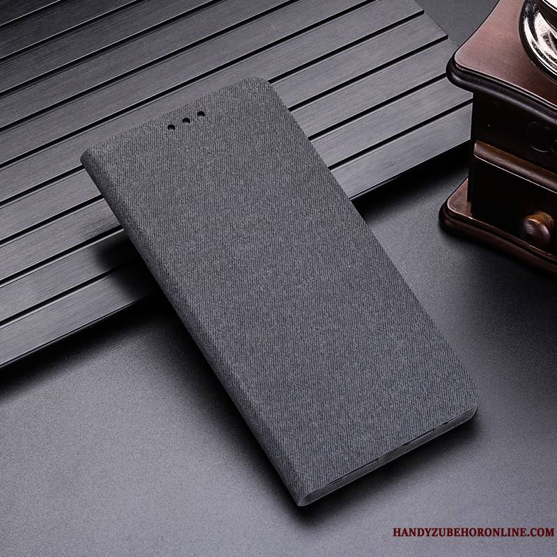 Huawei P30 Pro Carte Gris Étui En Cuir Coque De Téléphone Protection Clamshell Incassable