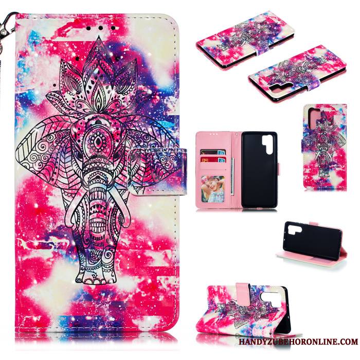 Huawei P30 Pro Carte Étui En Cuir Coque De Téléphone Housse Support Créatif Incassable