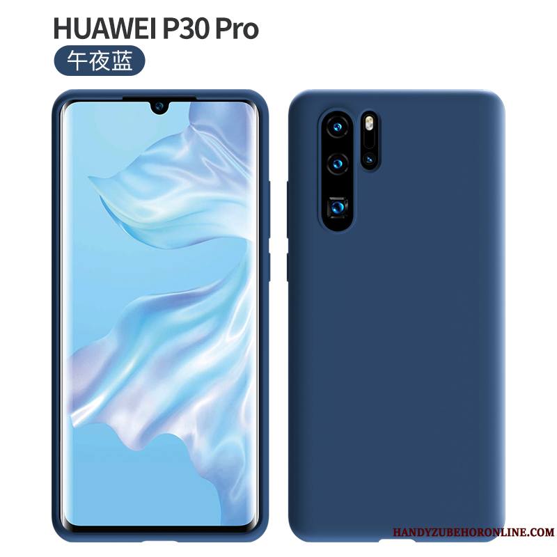 Huawei P30 Pro Coque Couleur Unie Silicone Nouveau Rouge Personnalité Étui Protection