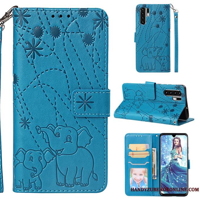 Huawei P30 Pro Coque De Téléphone Or Housse Étui En Cuir Téléphone Portable Protection Incassable