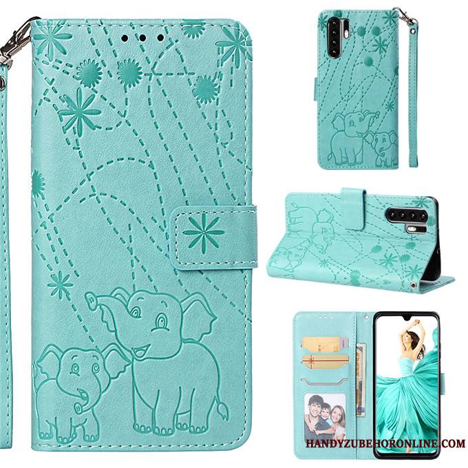 Huawei P30 Pro Coque De Téléphone Or Housse Étui En Cuir Téléphone Portable Protection Incassable