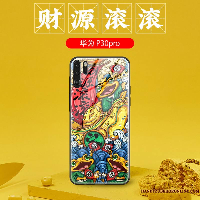 Huawei P30 Pro Coque Protection Multicolore Créatif Tout Compris Tendance Silicone Personnalité