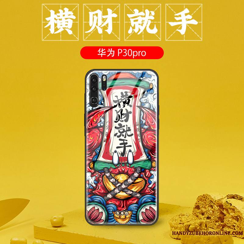 Huawei P30 Pro Coque Protection Multicolore Créatif Tout Compris Tendance Silicone Personnalité