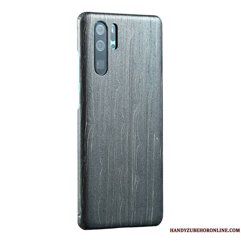 Huawei P30 Pro Coque Sentir Étui Très Mince En Bois Acajou Protection Incassable