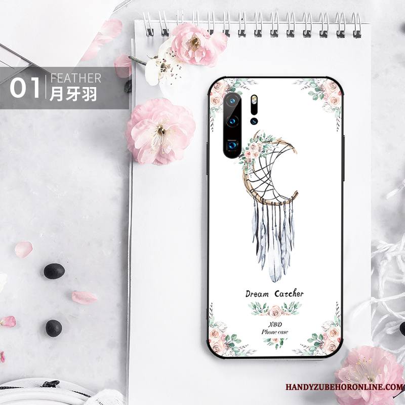 Huawei P30 Pro Coque Silicone Mode Marque De Tendance Légères Verre Art Tout Compris