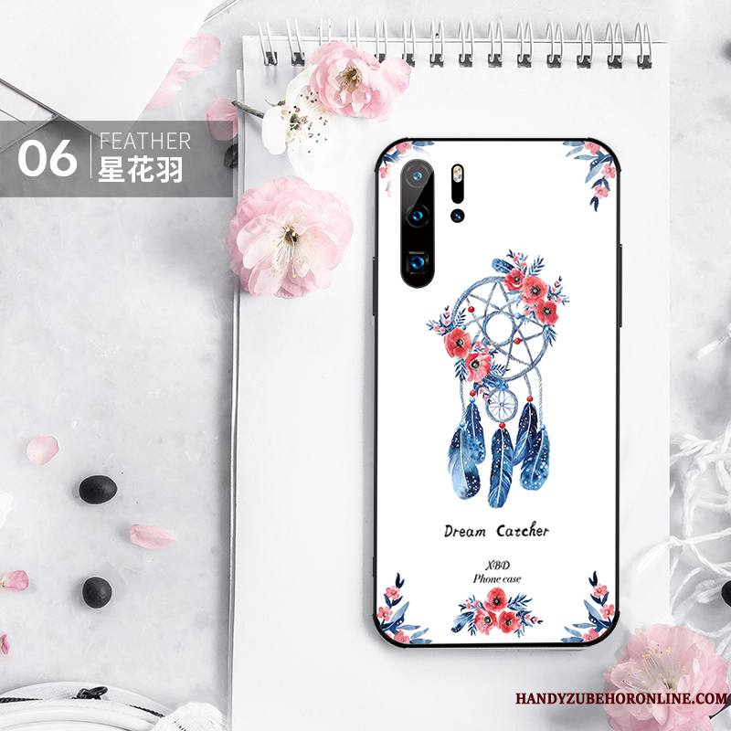 Huawei P30 Pro Coque Silicone Mode Marque De Tendance Légères Verre Art Tout Compris