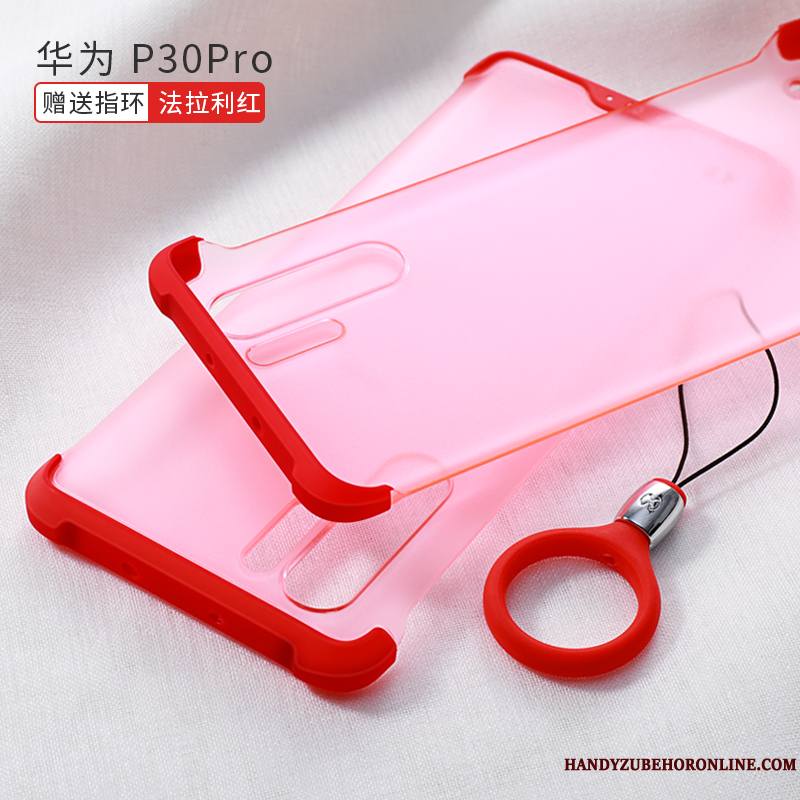 Huawei P30 Pro Net Rouge Coque De Téléphone Fluide Doux Incassable Très Mince Protection Ballon