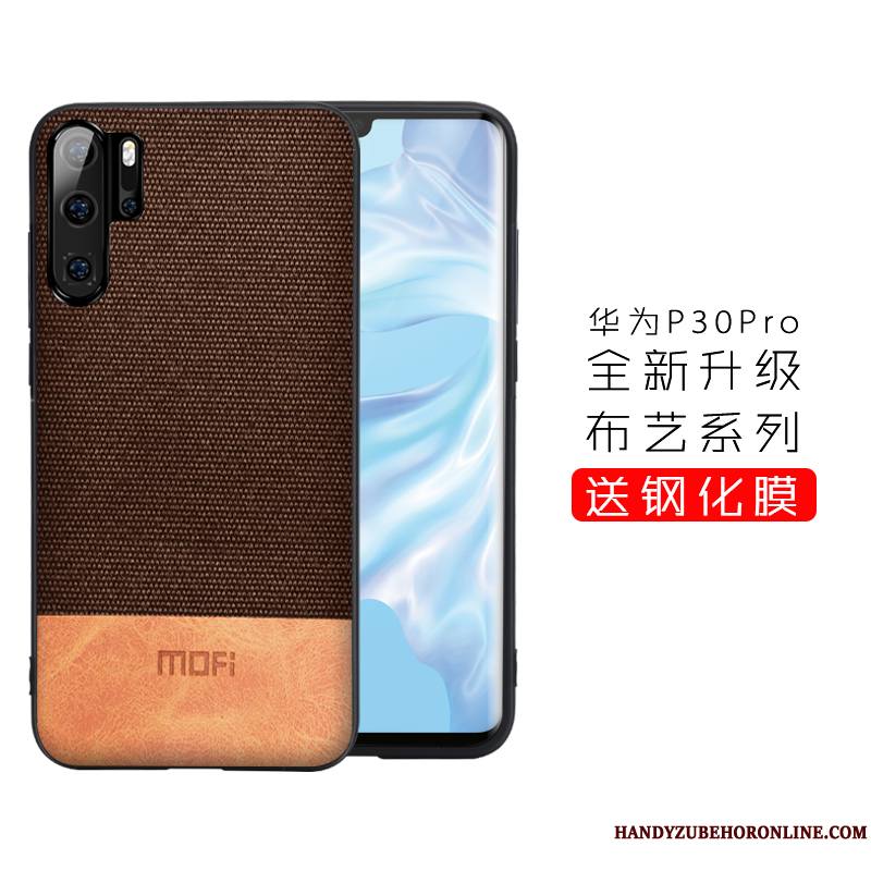 Huawei P30 Pro Nouveau Tout Compris Coque Simple Tendance Modèle Fleurie Fluide Doux