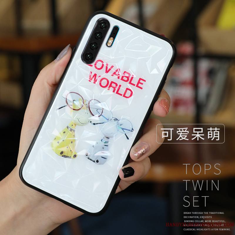 Huawei P30 Pro Personnalité Tendance Fluide Doux Coque De Téléphone Tout Compris Charmant Bleu