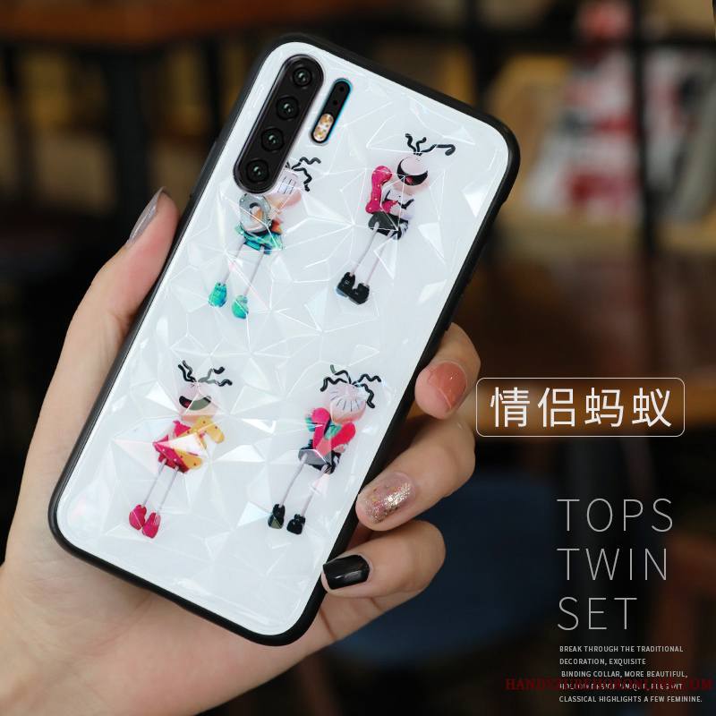 Huawei P30 Pro Personnalité Tendance Fluide Doux Coque De Téléphone Tout Compris Charmant Bleu