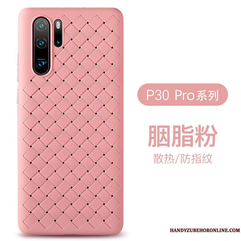 Huawei P30 Pro Protection Cuir Violet Business Coque De Téléphone Silicone Fluide Doux