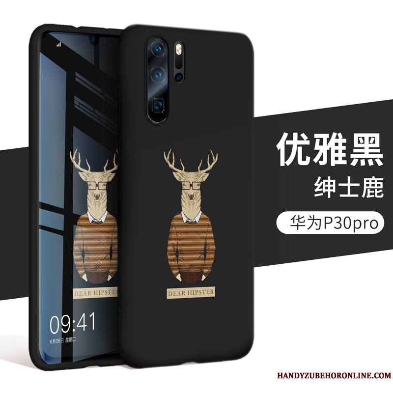 Huawei P30 Pro Étui Incassable Protection Silicone Coque De Téléphone Tout Compris Noir