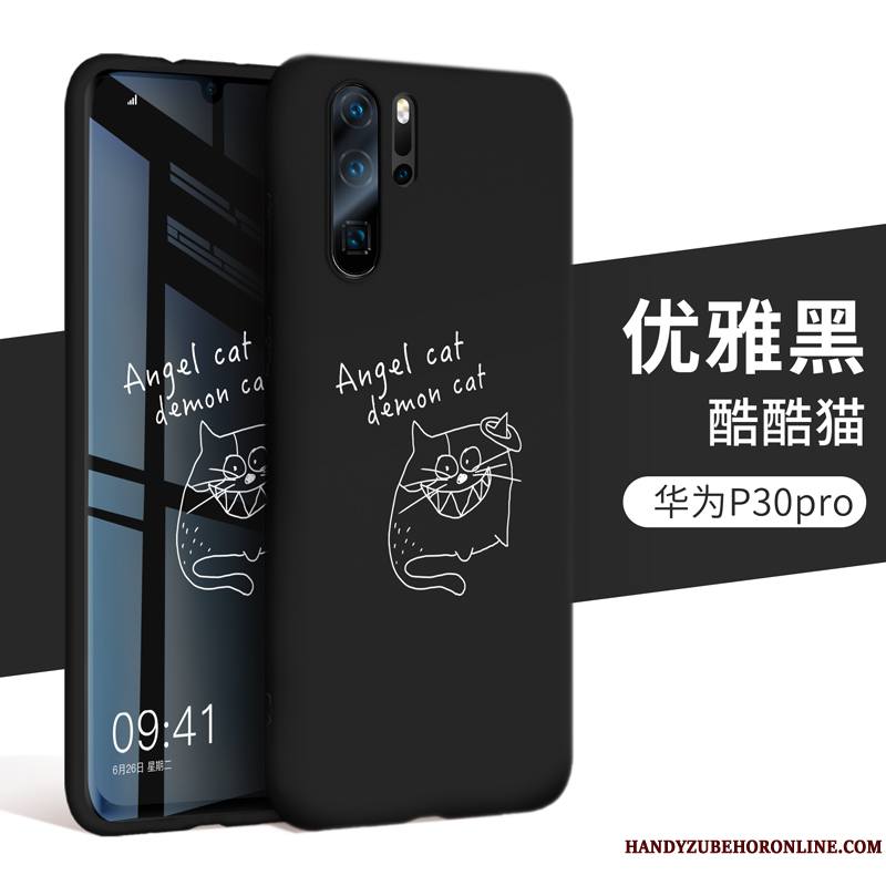 Huawei P30 Pro Étui Incassable Protection Silicone Coque De Téléphone Tout Compris Noir