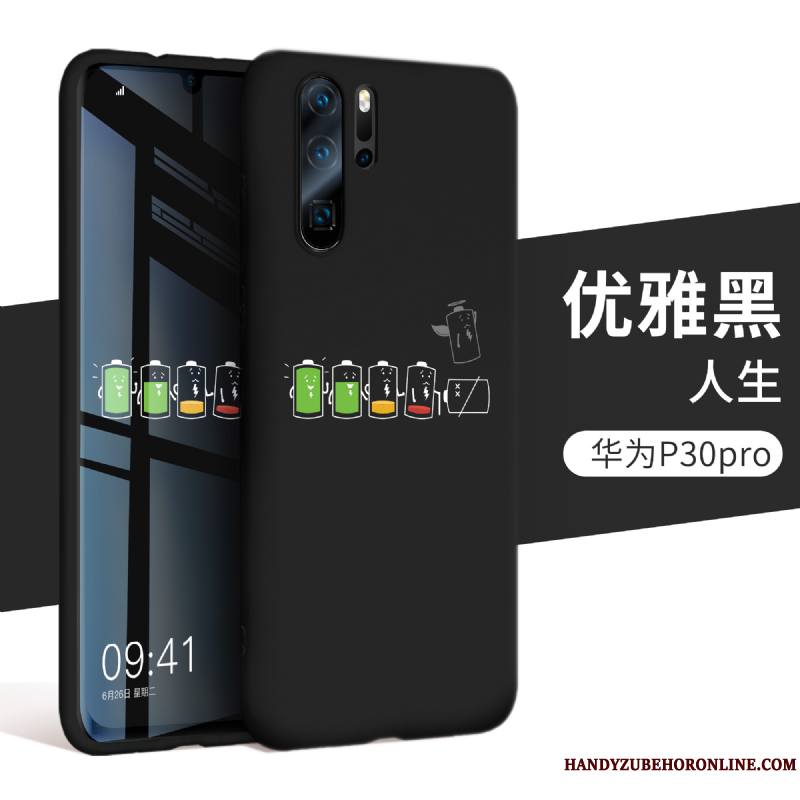 Huawei P30 Pro Étui Incassable Protection Silicone Coque De Téléphone Tout Compris Noir