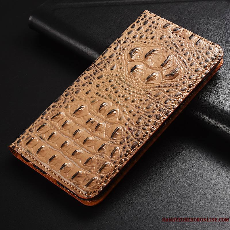 Huawei P30 Pro Étui Étui En Cuir Noir Coque De Téléphone Crocodile Protection Téléphone Portable