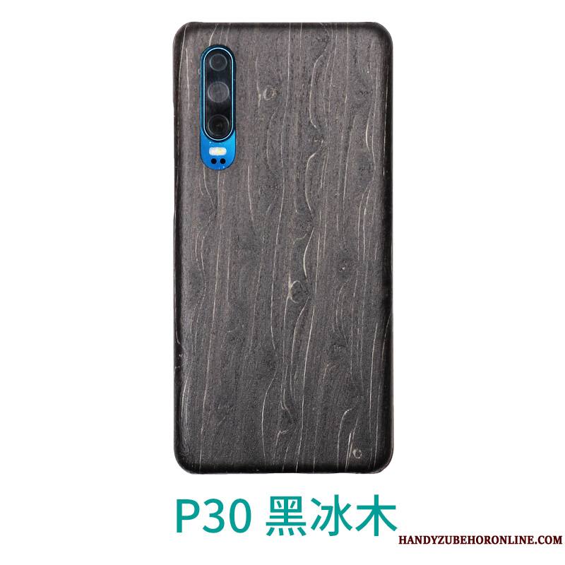 Huawei P30 Protection Délavé En Daim Créatif Business Étui Coque Incassable