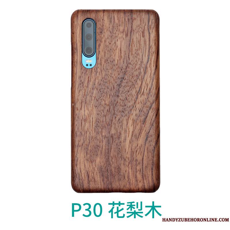 Huawei P30 Protection Délavé En Daim Créatif Business Étui Coque Incassable