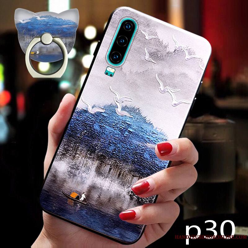Huawei P30 Protection Jeunesse Marque De Tendance Coque Très Mince Incassable De Téléphone