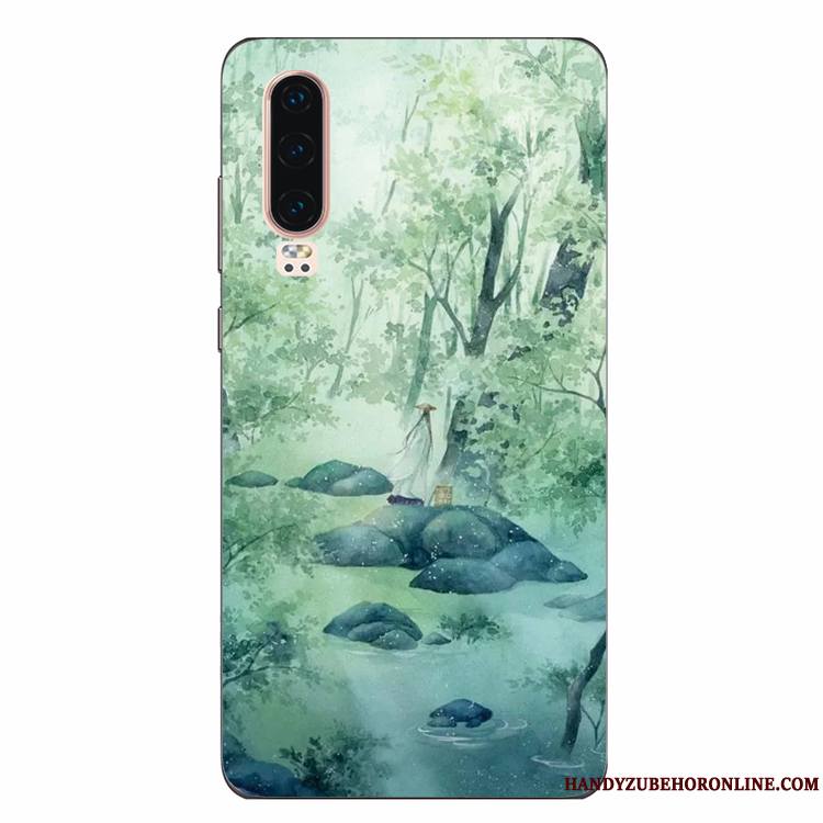 Huawei P30 Protection Silicone Vent Personnalité Coque De Téléphone Fluide Doux Étui