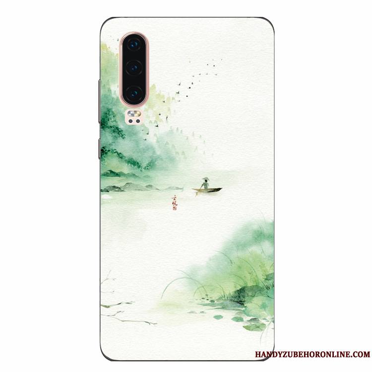 Huawei P30 Protection Silicone Vent Personnalité Coque De Téléphone Fluide Doux Étui