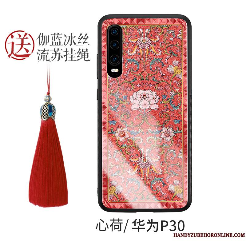 Huawei P30 Tout Compris Verre Étui Créatif Incassable Silicone Coque De Téléphone