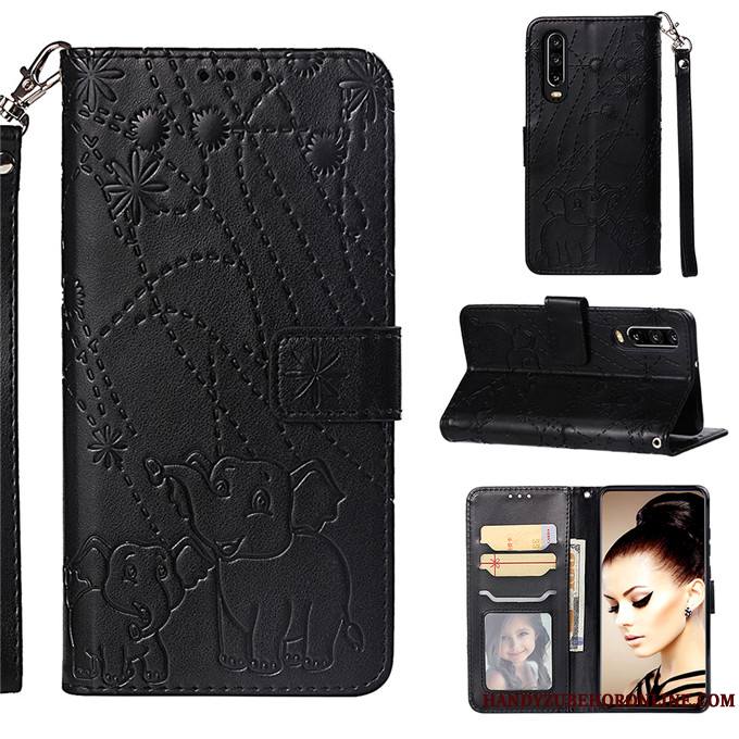 Huawei P30 Étui Coque De Téléphone Housse Téléphone Portable Incassable Protection Étui En Cuir