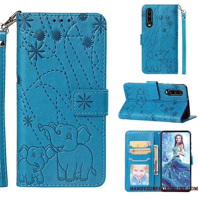 Huawei P30 Étui Coque De Téléphone Housse Téléphone Portable Incassable Protection Étui En Cuir