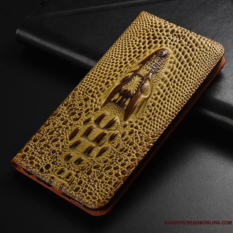 Huawei P30 Étui En Cuir Nouveau Protection Téléphone Portable Cuir Véritable Crocodile Coque De Téléphone