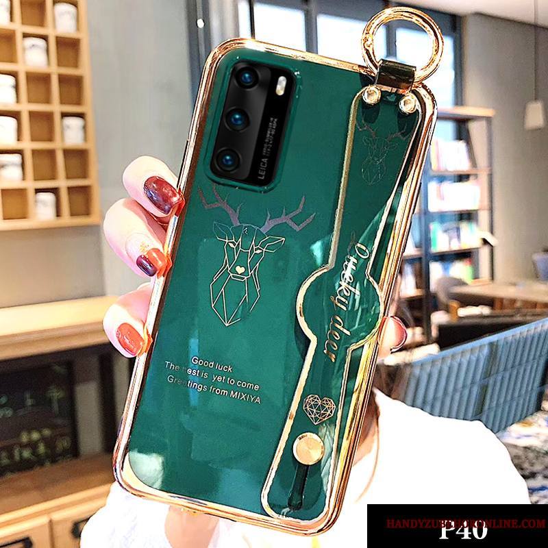 Huawei P40 Cerf Coque Silicone Protection Créatif Tout Compris Personnalité