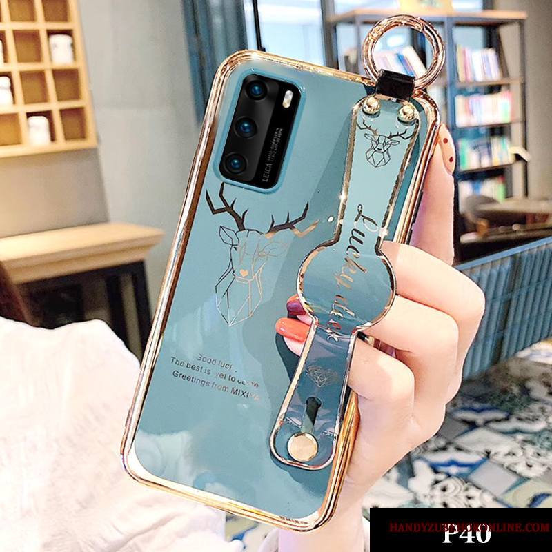 Huawei P40 Cerf Coque Silicone Protection Créatif Tout Compris Personnalité