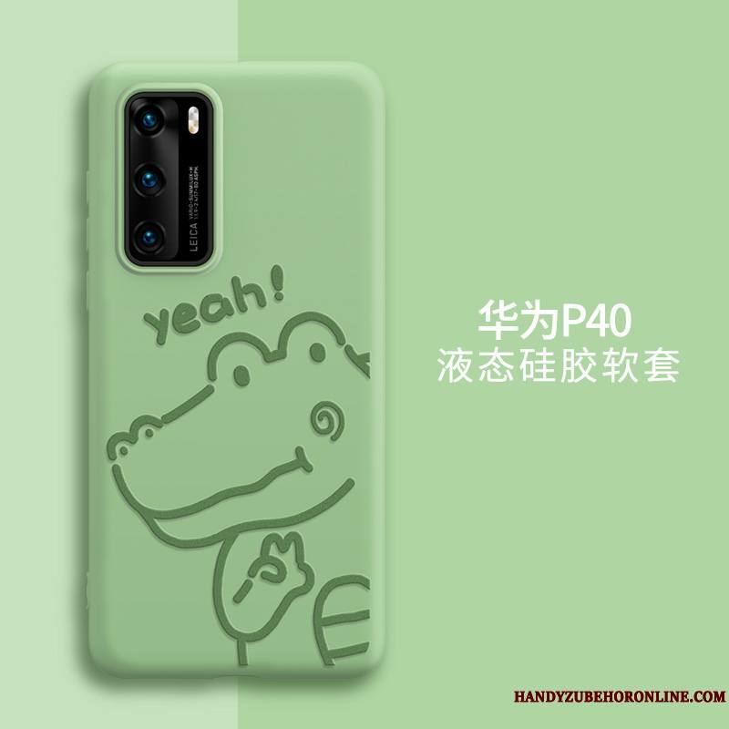 Huawei P40 Coque Incassable Charmant Personnalité Protection Dessin Animé Ligne Créatif