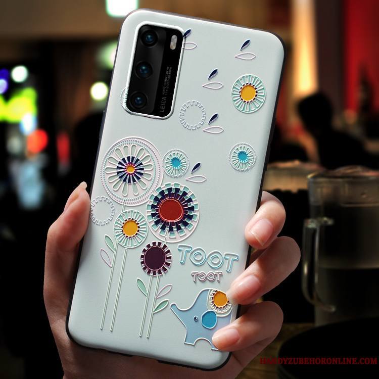 Huawei P40 Coque Étui Charmant Créatif Vent Marque De Tendance De Téléphone
