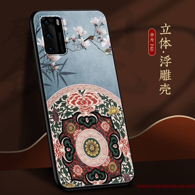 Huawei P40 Délavé En Daim Créatif Très Mince Coque De Téléphone Personnalité Marque De Tendance Incassable