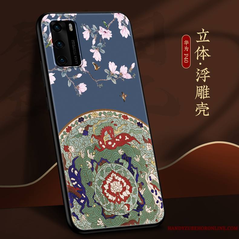 Huawei P40 Délavé En Daim Créatif Très Mince Coque De Téléphone Personnalité Marque De Tendance Incassable