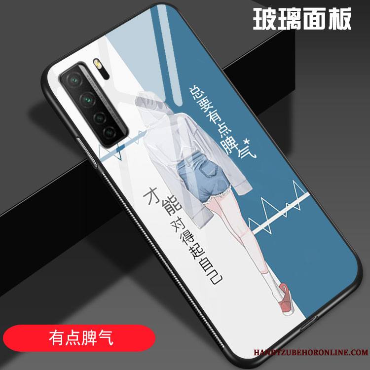 Huawei P40 Lite 5g Créatif Mode Coque De Téléphone Simple Téléphone Portable Marque De Tendance Amoureux