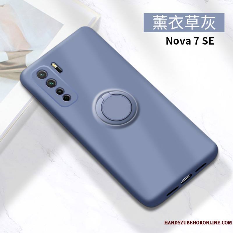 Huawei P40 Lite 5g Silicone Anneau Protection Étui Coque De Téléphone Fluide Doux Incassable