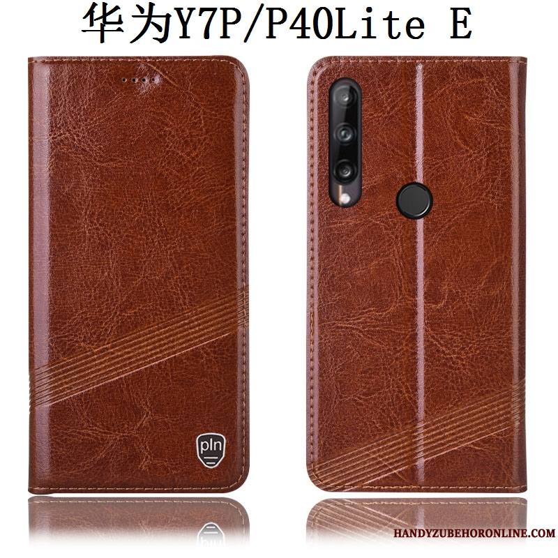 Huawei P40 Lite E Coque De Téléphone Housse Étui Étui En Cuir Incassable Protection Rouge