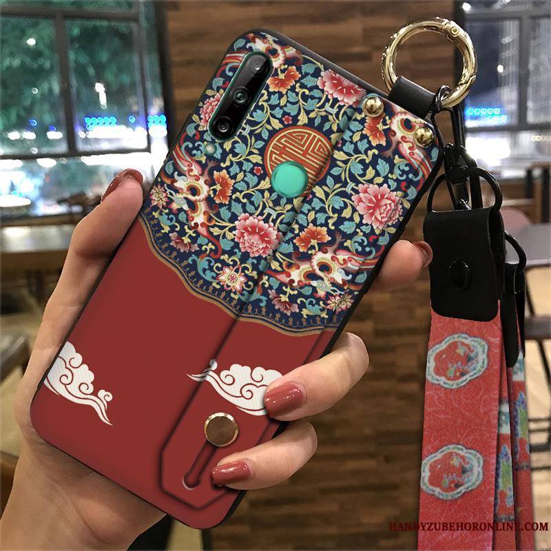 Huawei P40 Lite E Coque Ornements Suspendus Vintage De Téléphone Style Chinois Palais Tendance