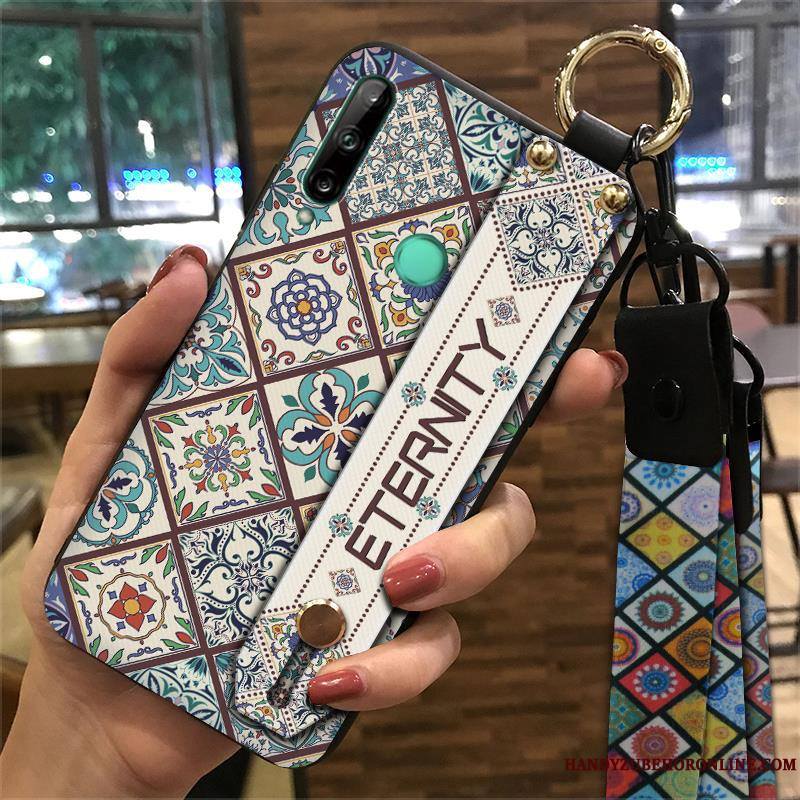 Huawei P40 Lite E Coque Ornements Suspendus Vintage De Téléphone Style Chinois Palais Tendance