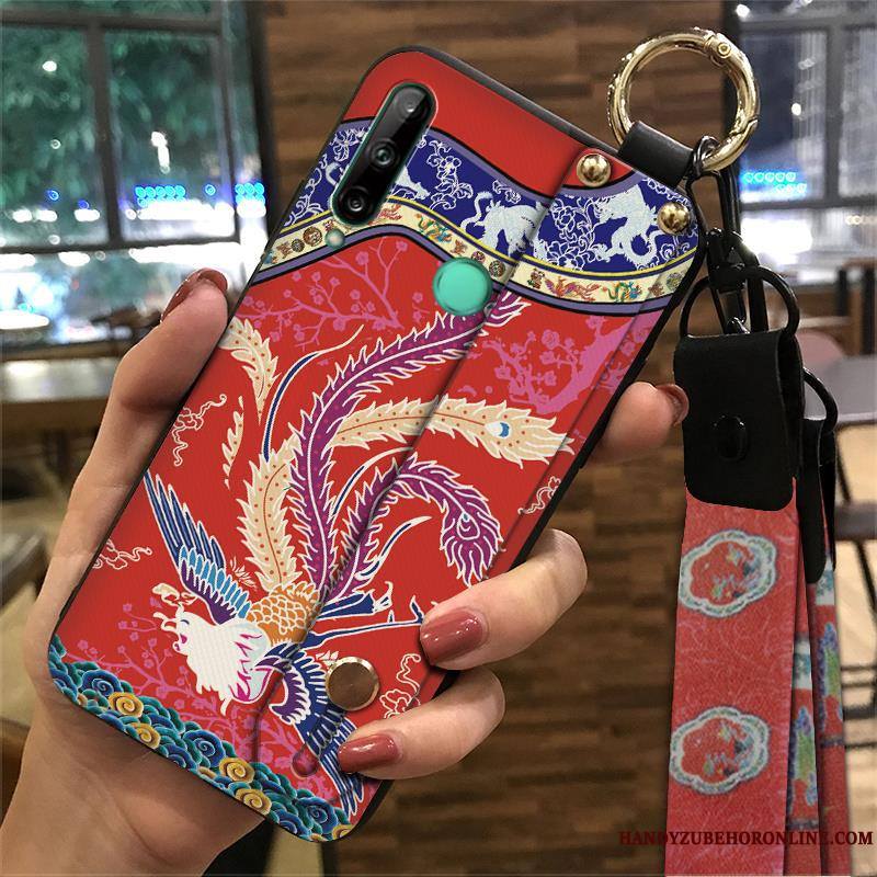 Huawei P40 Lite E Coque Ornements Suspendus Vintage De Téléphone Style Chinois Palais Tendance